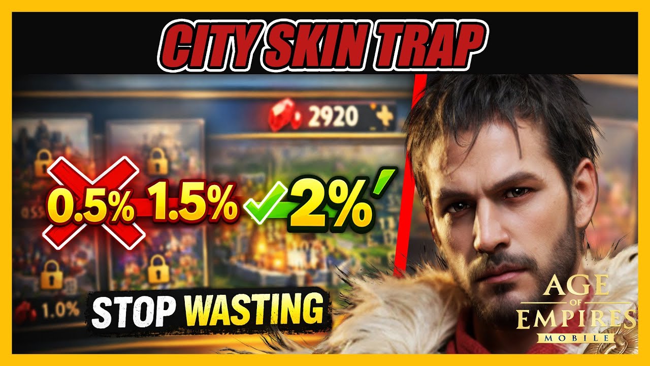 City Skins in Age of Empires Mobile: Stop Wasting Red Crystals (Do This Instead)