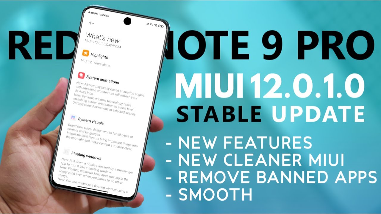 [OFFICIAL] Redmi Note 9 Pro MIUI 12 India Stable Update | Top 20+ Features MIUI 12.0.1 India Update