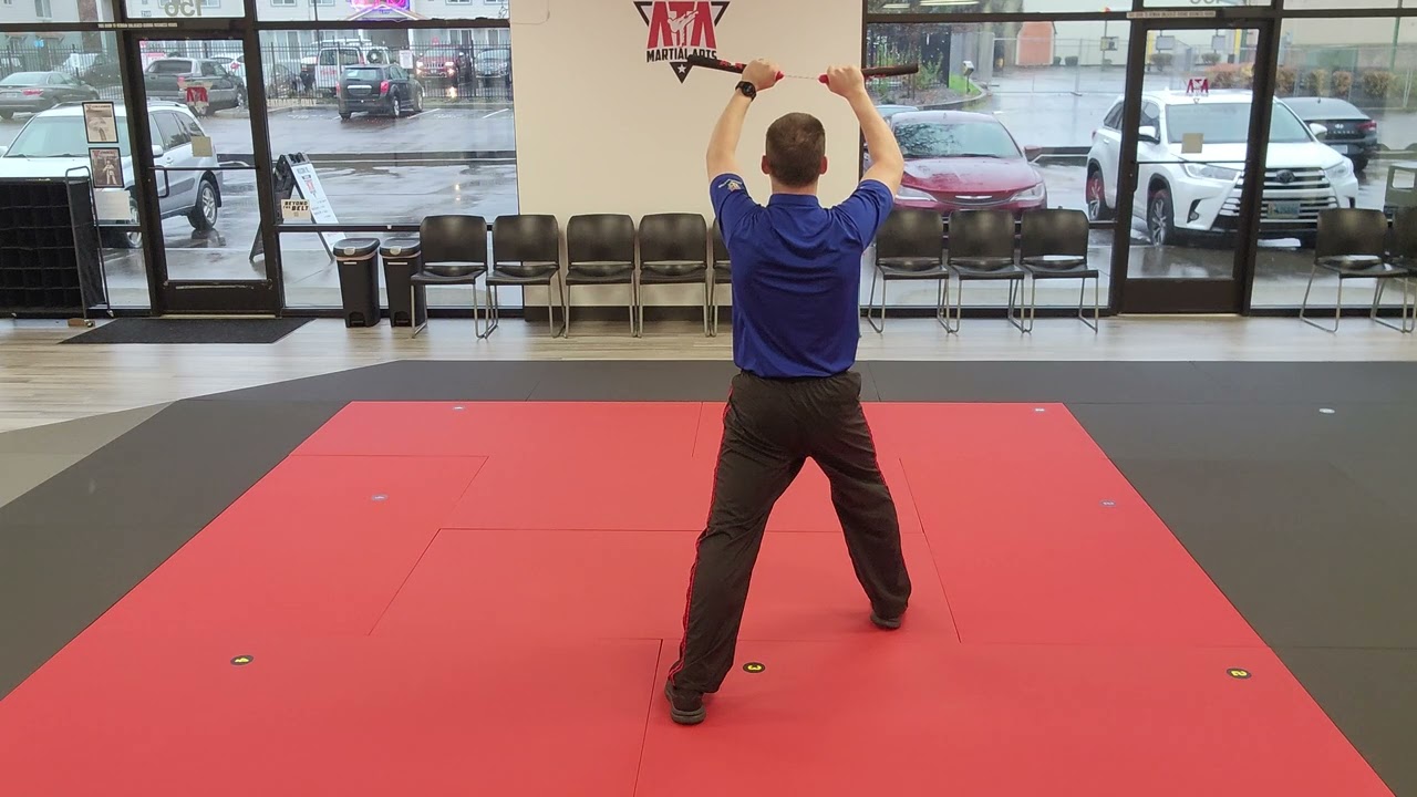 Color Belt Single Nunchuck Form BROKEN DOWN AND SLOWED DOWN
