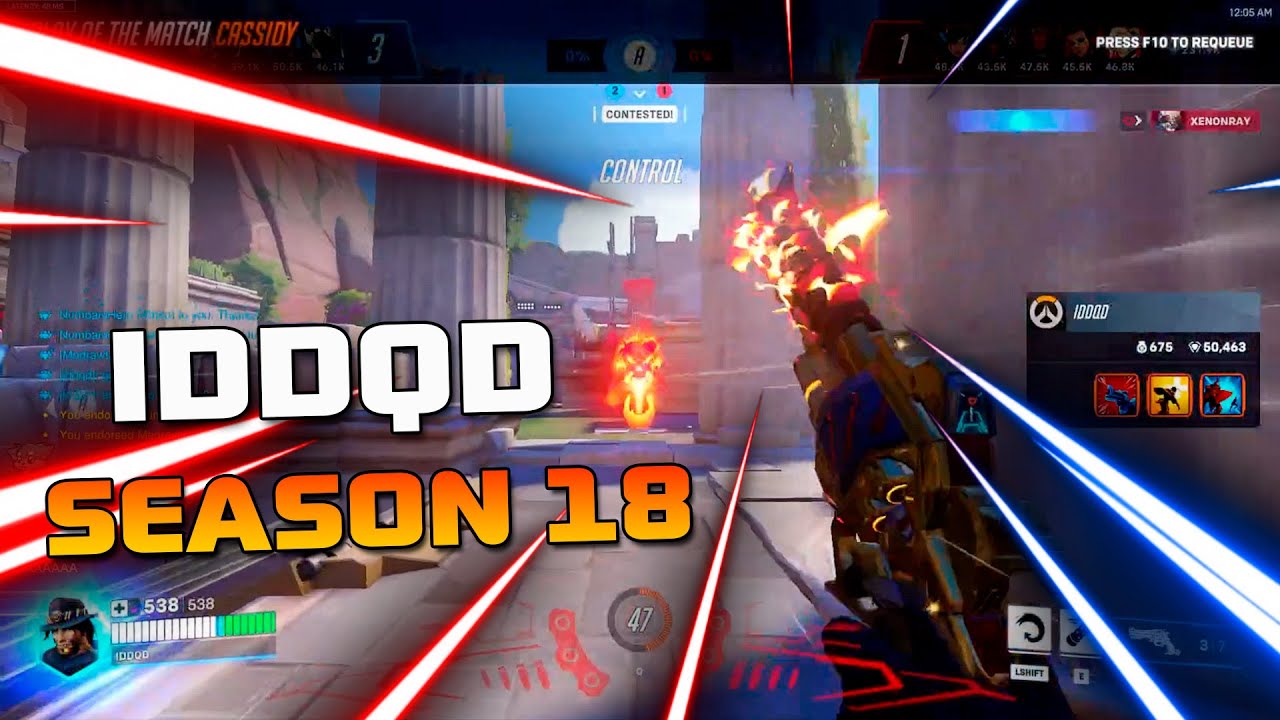 Мифический облик оружия Кэссиди &laquo;Пылающий закат&raquo;! IDDQD CASSIDY STADIUM GAMEPLAY OVERWATCH 2