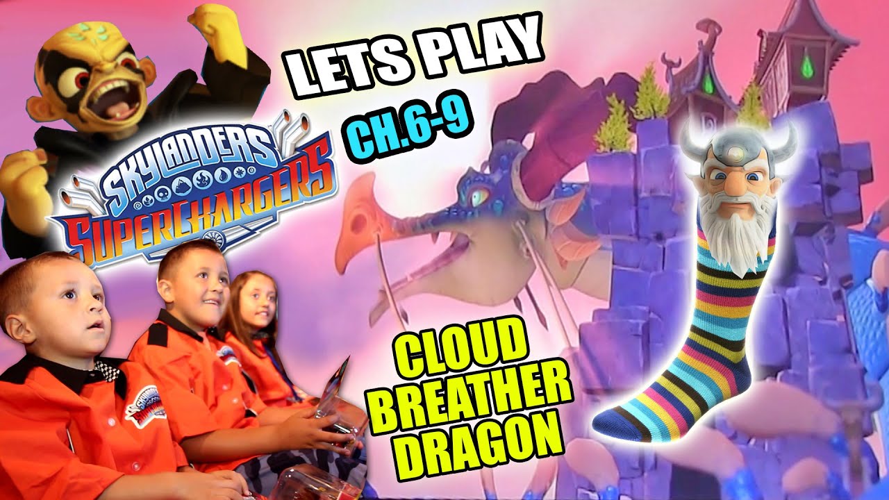 Давайте поиграем в Skylanders Superchargers! ДЫШАЩИЙ ОБЛАЧНЫЙ ДРАКОН: Гл. 6-9 (НОСОК от EON!)