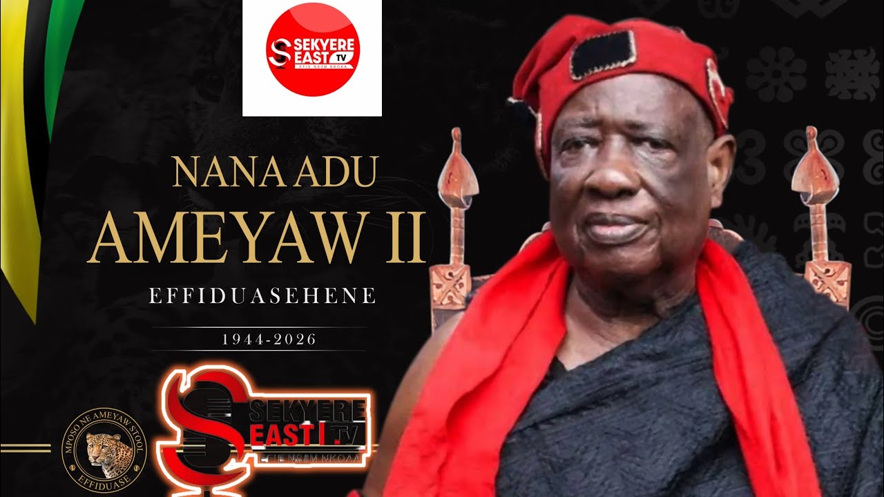 DAY 3 - AFTER DEATH OF NANA ADU AMEYAW 11, EFFIDUASEHENE. SITTING AND SIGNING THE BOOK OF CONDOLENCE