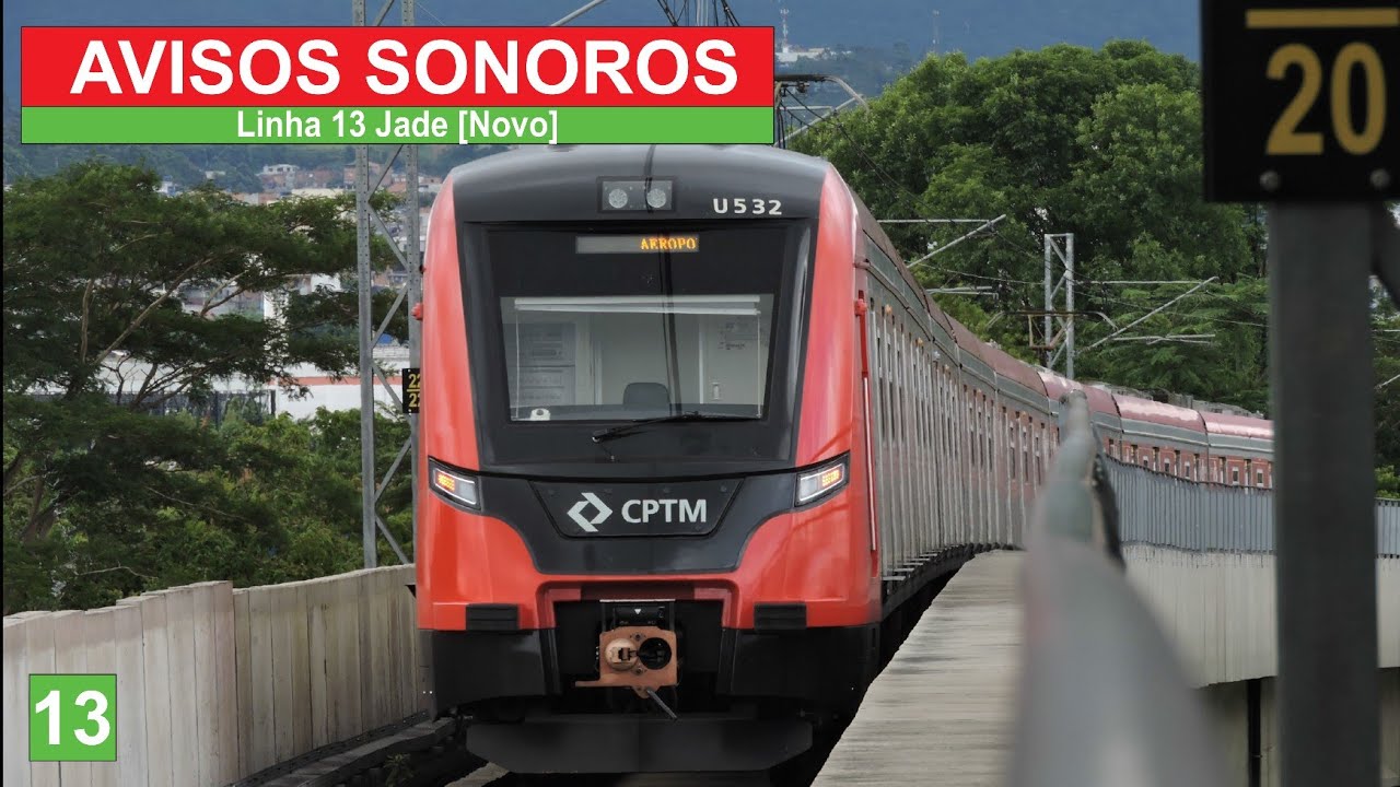 Avisos Sonoros | Linha 13 Jade {Novo - Atual/Inglês}
