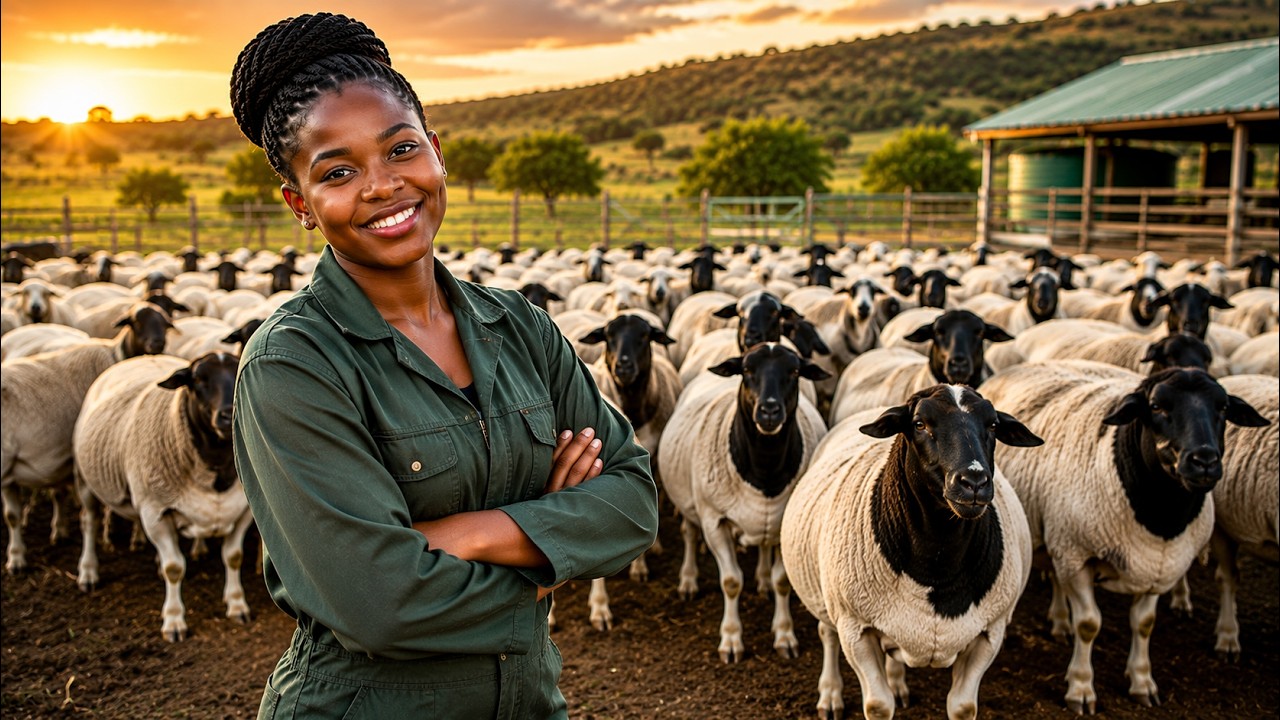 How a Young Girl Became a SUCCESSFUL Dorper SHEEP Farmer