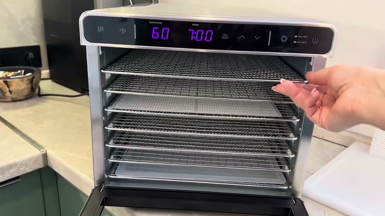 ДЖЕРКИ! Простой способ мясных чипс! Обзор на сушилку овощей и фруктов Kitfort КТ-1925. #китфорт