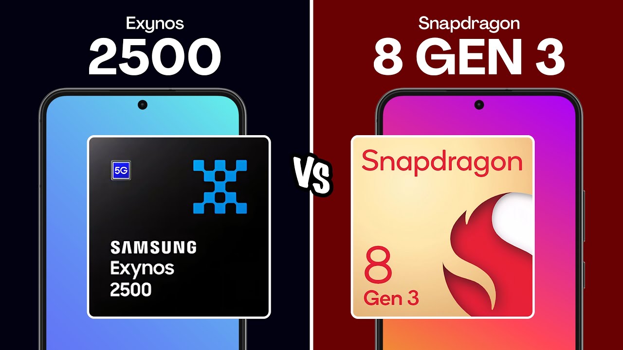 Exynos 2500 vs Snapdragon 8 Gen 3 | Full Specs Comparison