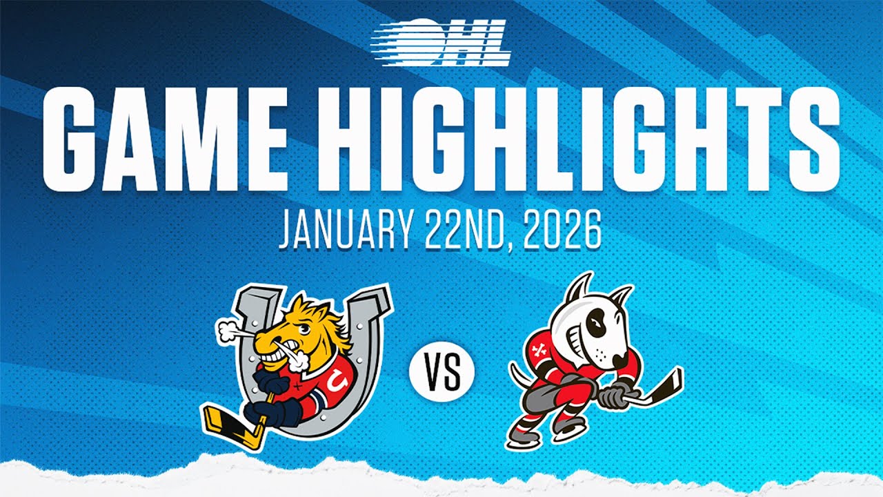 OHL Highlights: Barrie Colts @ Niagara IceDogs Jan. 22, 2026