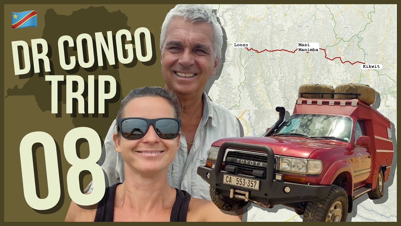 08 DRC Travel. Kikwit-Tshikapa Part 1. Kikwit city drive. DRC Road conditions. Roadblocks