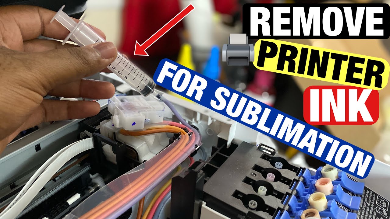 HOW TO REMOVE PRINTER INK FROM YOUR EPSON 2720 PRINTER | WE NOW HAVE $14.99 SUBLIMATION GANG SHEETS