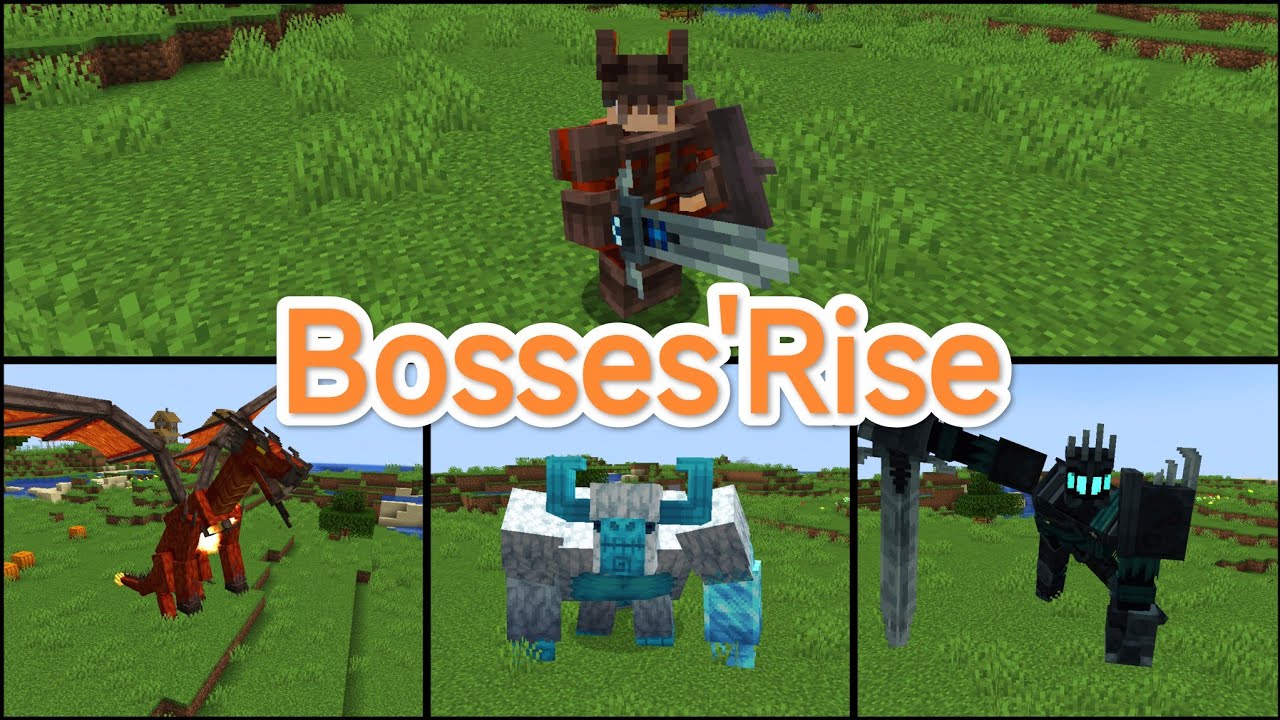 Bosses'Rise мод на новых боссов для Minecraft JAVA