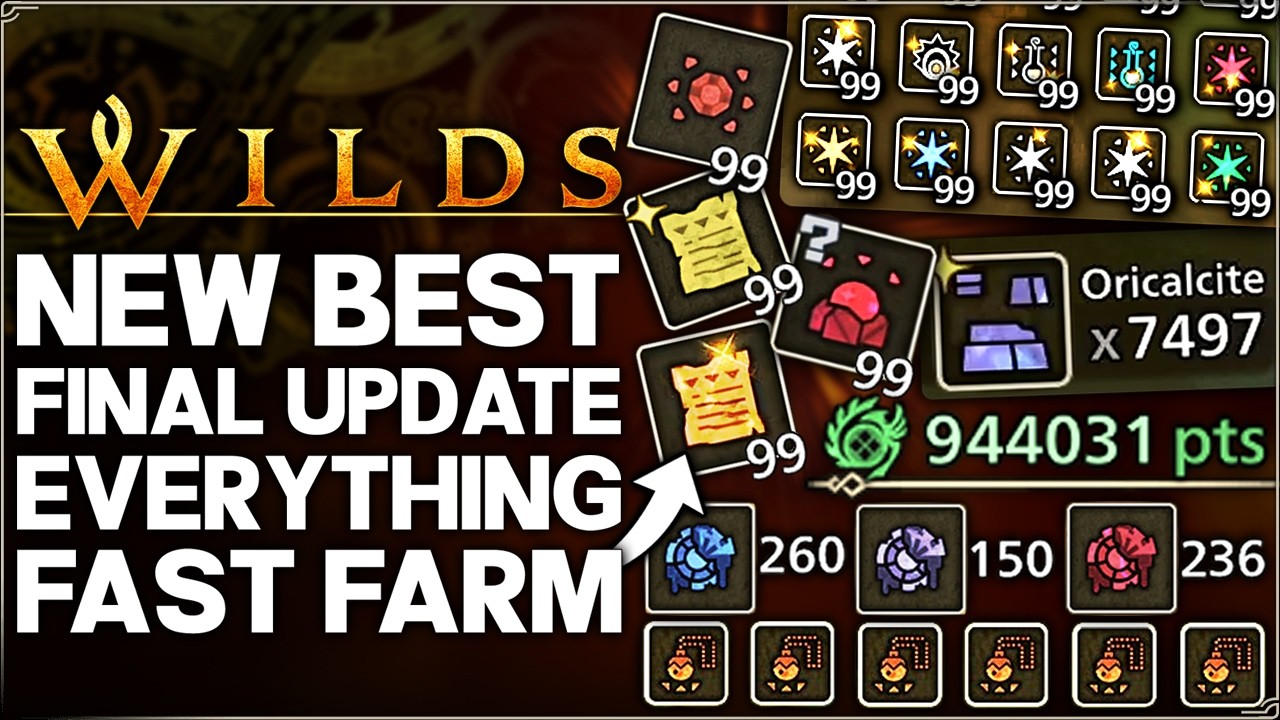 Monster Hunter Wilds - New Best OP EVERYTHING Farm - Final Update Talismans, Gogma Artian & More!