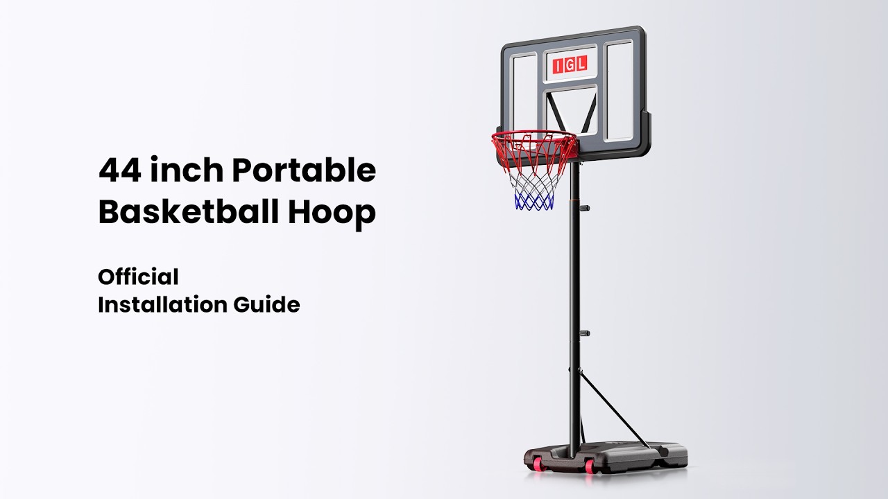 IGL 44-inch Portable Basketball Hoop installation