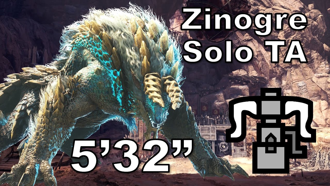 [MHW: Iceborne] Zinogre Solo (TA no Clutch) | Sticky HBG | 5'32