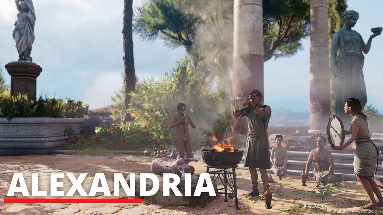 Full Virtual Walking Tour in the Greatest City of the Ancient World - Alexandria | AC Origins | 4K