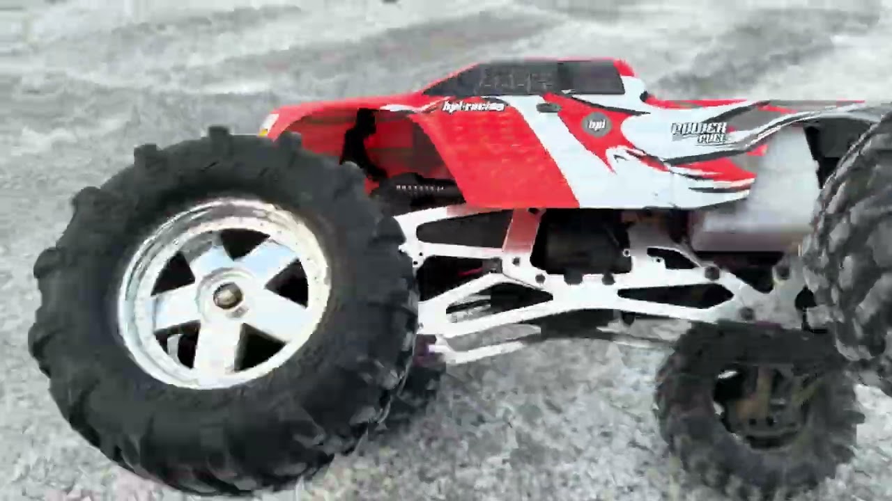 HPI SAVAGE 25 !!! WHEELIES !!! END BLEED PIPE !!!