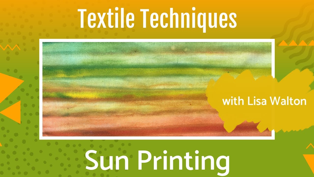 Sun Printing on Fabric with Transparent Paints | Easy Summer Fabric Art for All Skill Levels