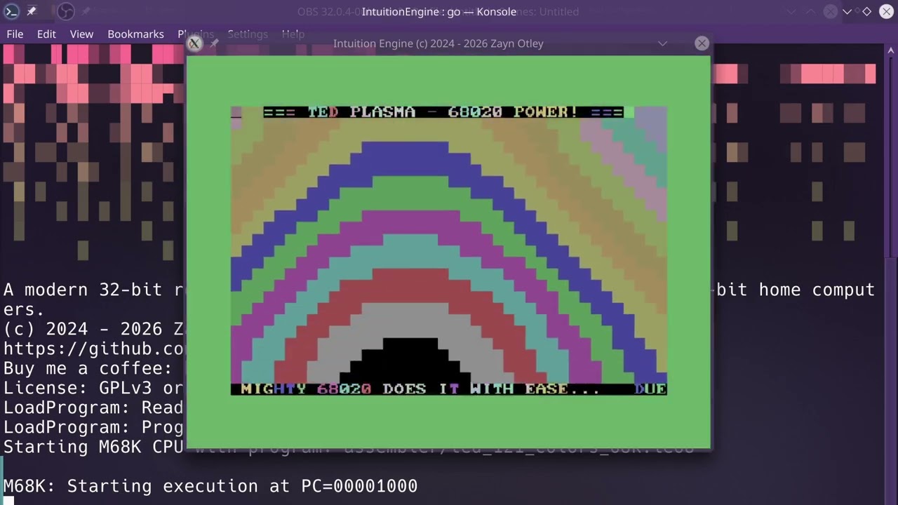 68020 + Plus⁄4 TED 121 Colour Plasma + Z80 + ZX Spectrum AY Audio