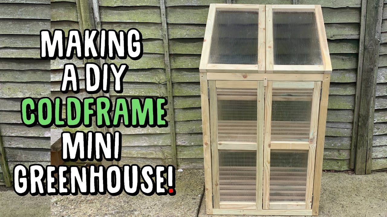 How to Make a Mini Greenhouse! (or Coldframe) // Woodworking Garden Projects