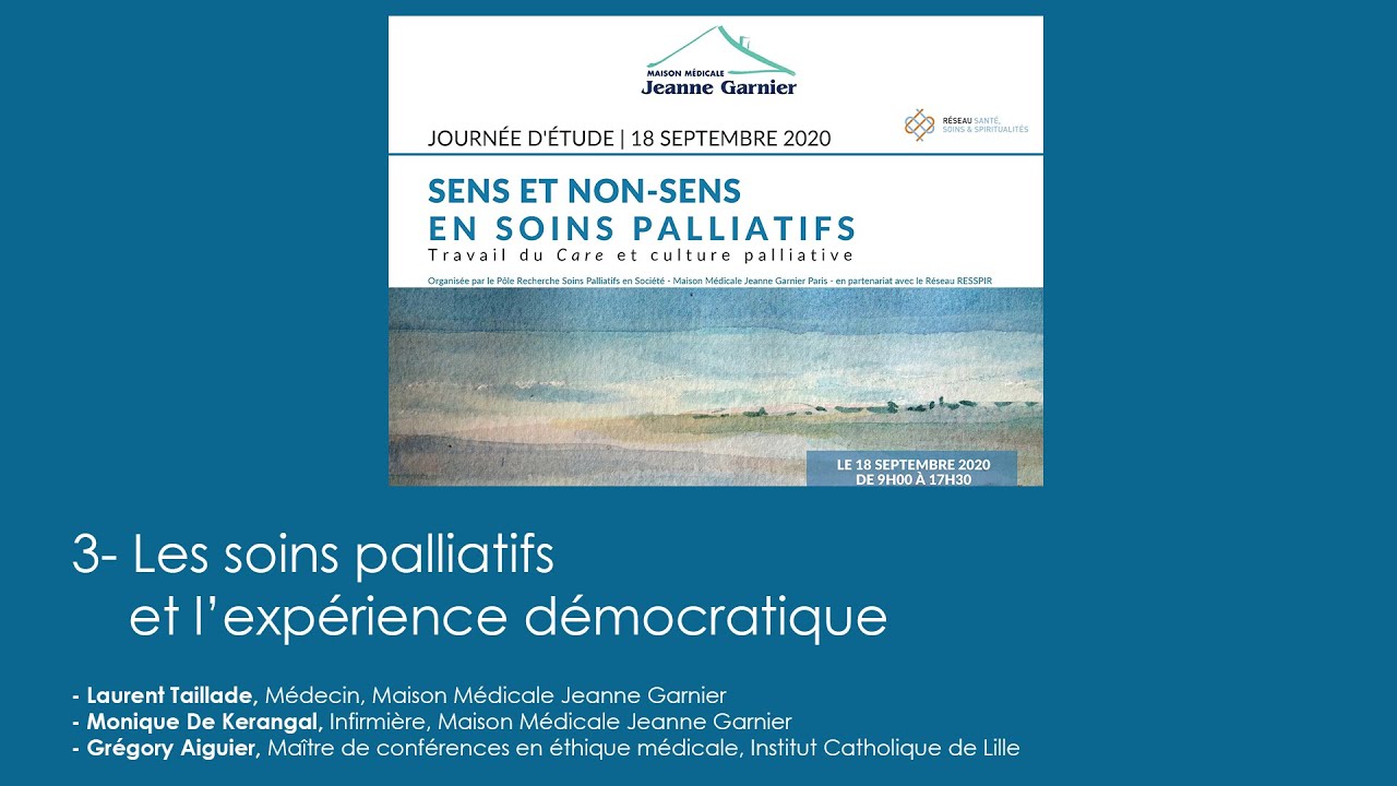 Les soins palliatifs et l’expérience démocratique