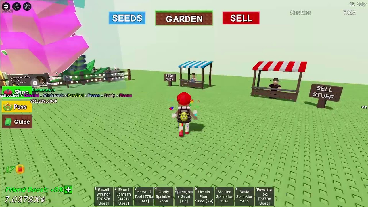 Building a Water Fall - Grow a Garden - Live