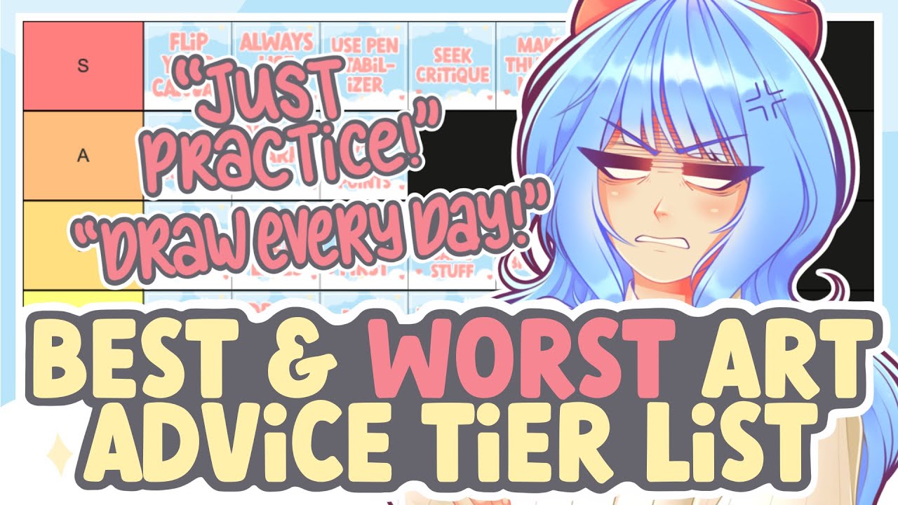 Ranking the BEST and WORST Art Advice! (Art Tier List) || SPEEDPAINT + COMMENTARY