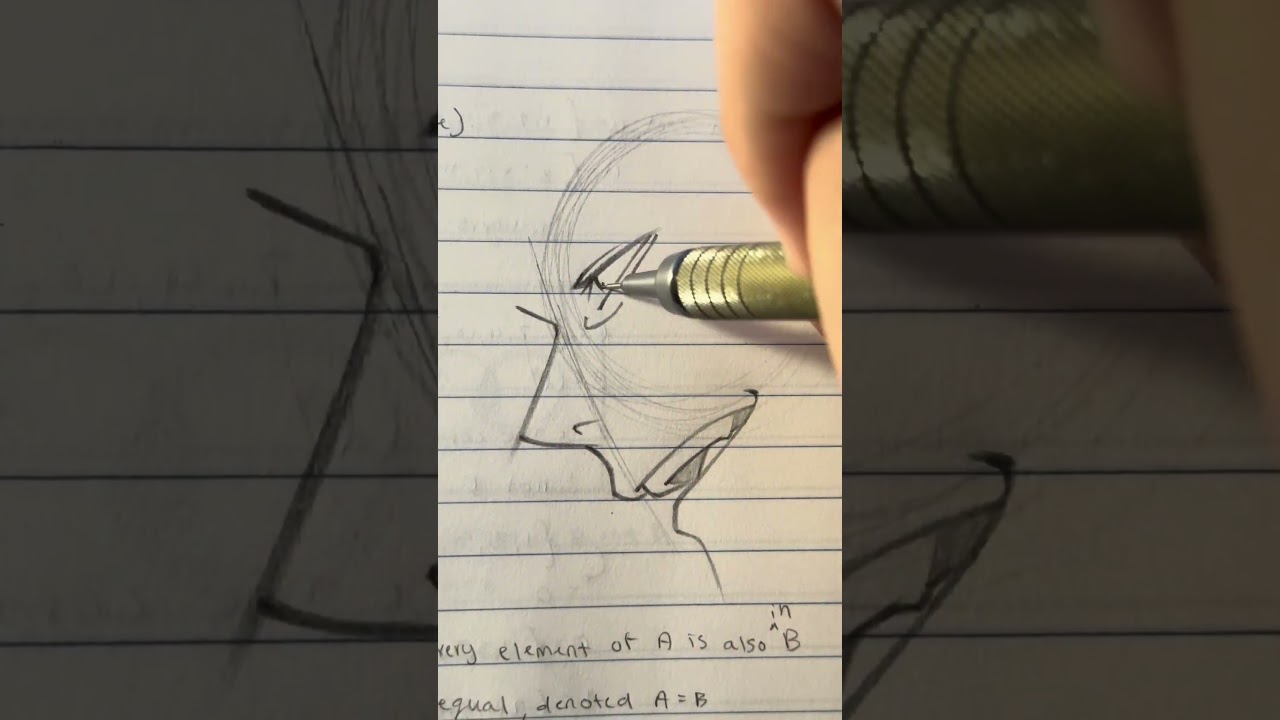 Lined paper is way too satisfying to draw on . . . || Jmarron