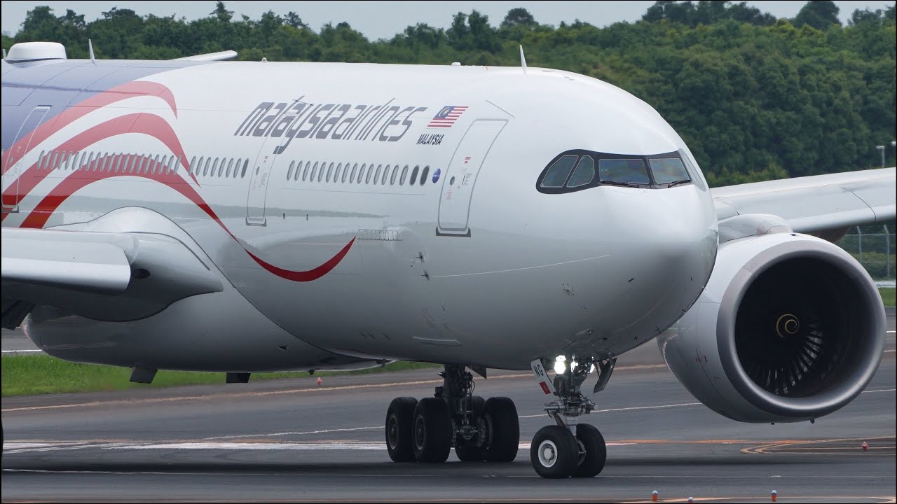 A330neo A350 Malaysia Airlines Landing at Narita 34R | NRT/RJAA | 9M-MNG 9M-MAC | A330-900 A350-900