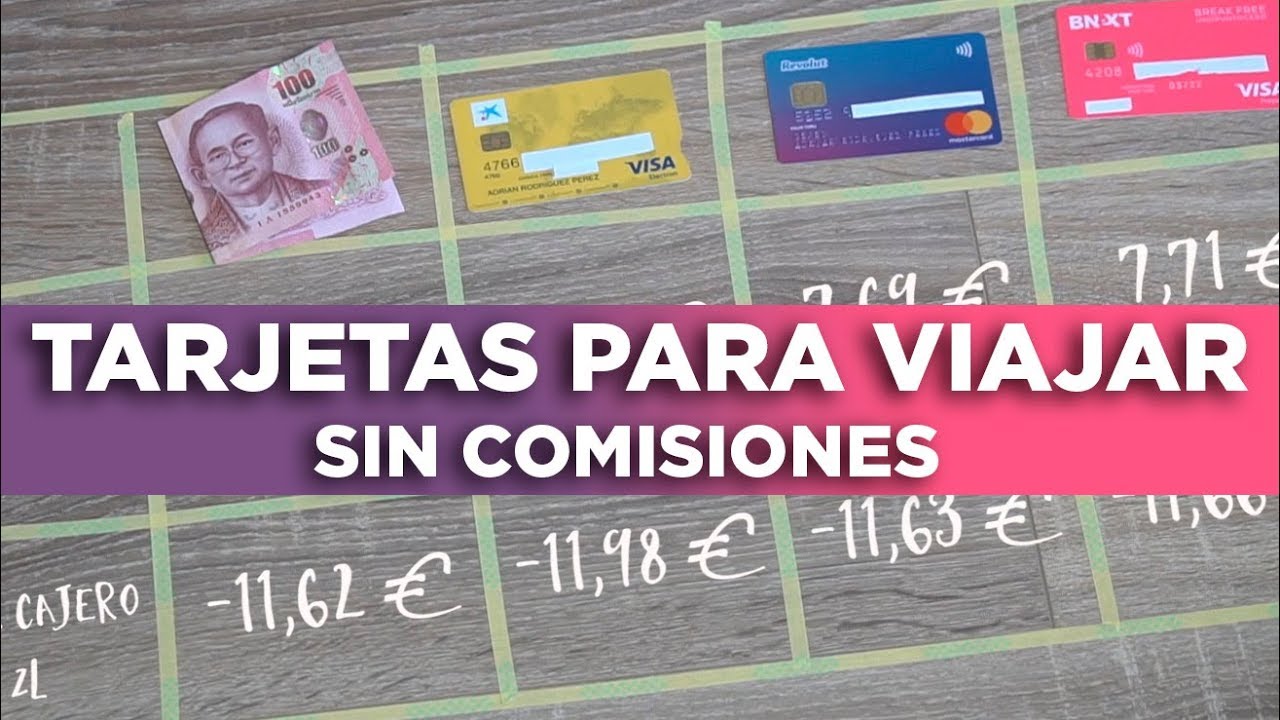 Mejores tarjetas para viajar sin comisiones. Revolut, Bnext...