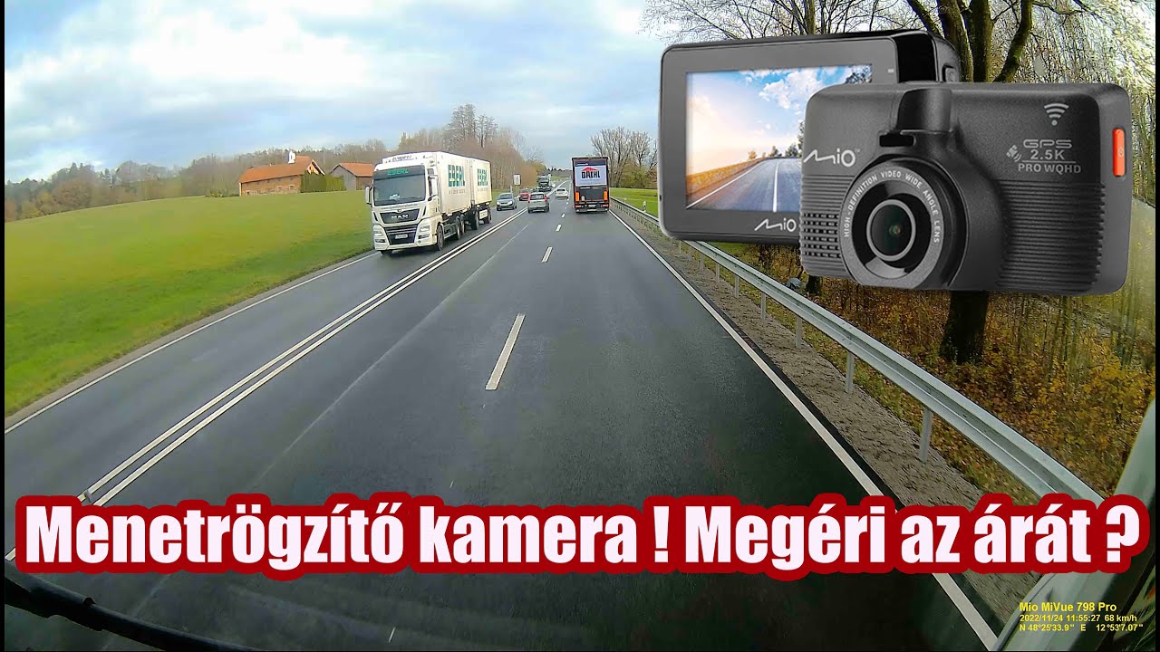 Menetrögzítő kamera kamionba? MIO732/798/818