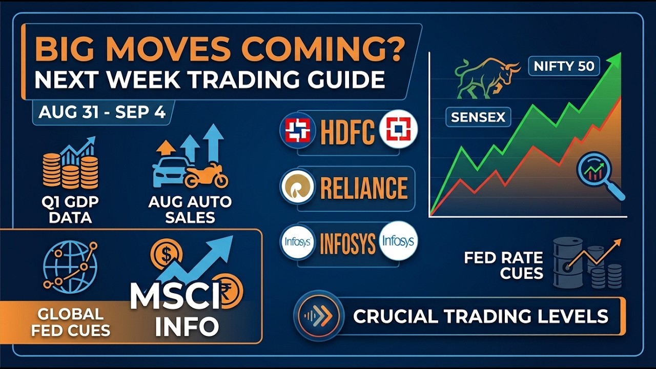 Indian Stock Market Outlook (31 Aug - 4 Sep): 5 Big Triggers for Nifty Next Week! 🚀📉