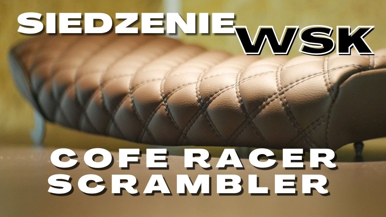 Siedzenie WSK 125 175 B3 wykonane od podstawy w stylu, cofe racer, scrambler