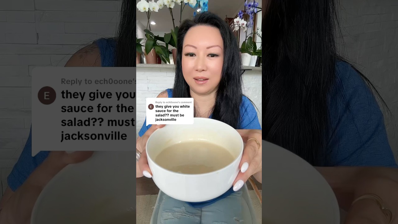 Japanese Steakhouse White Salad Dressing Recipe #easyrecipe #recipes #foodtiktok #japanese