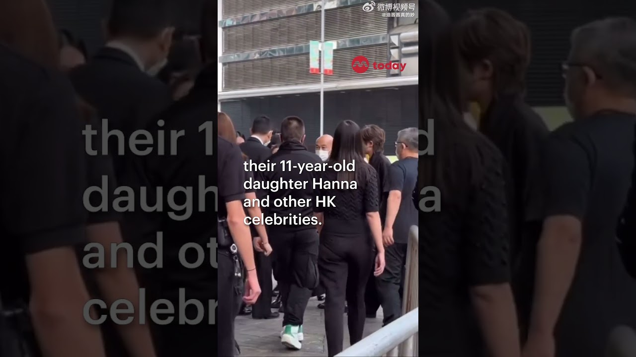 Andy Lau's wife and daughter cause media frenzy at dad's wake