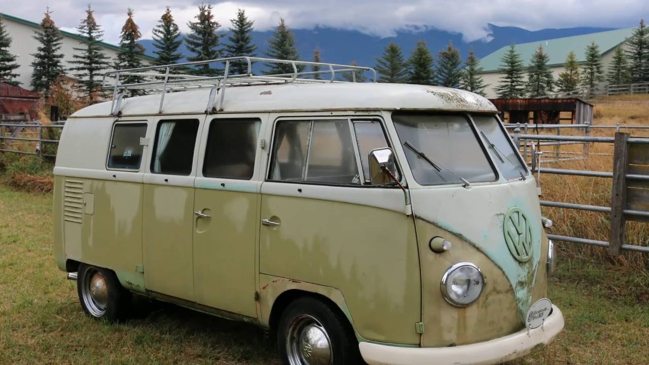 Forgotten Volkswagen Camper starts after 21 years.  VW Mango Bus.