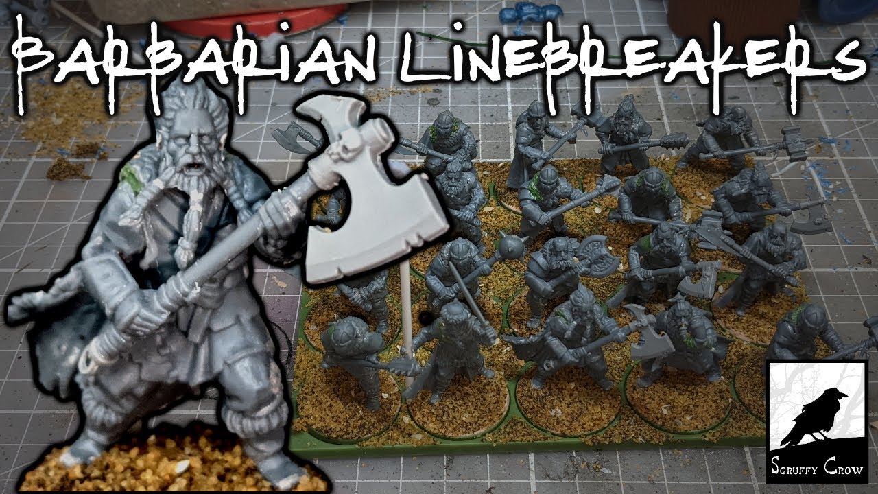 Barbarian Linebreakers - Frostgrave Oathmark Kitbash!