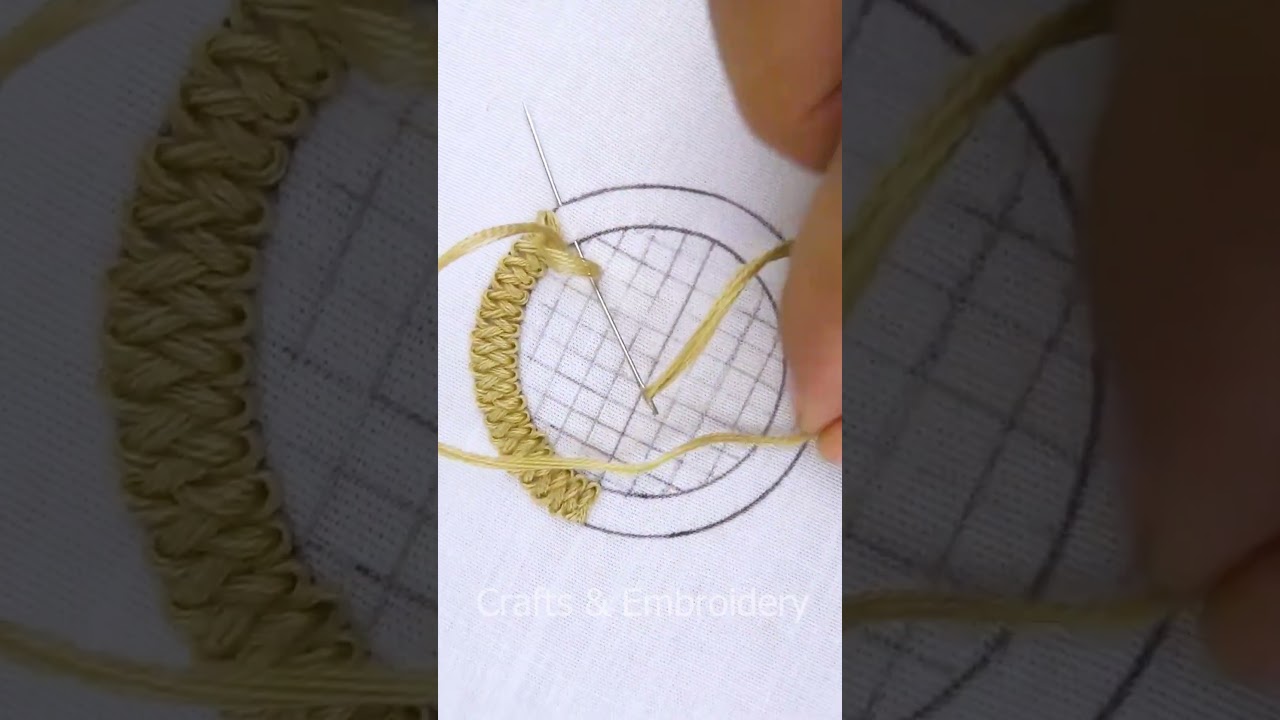 💖 Circle hand embroidery tutorial! 