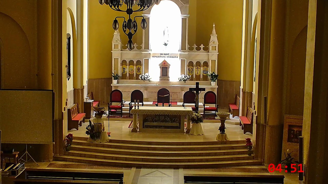 LIVE-Biserica Romano-Catolică `Nașterea Sfintei Fecioare Maria` din Halaucești