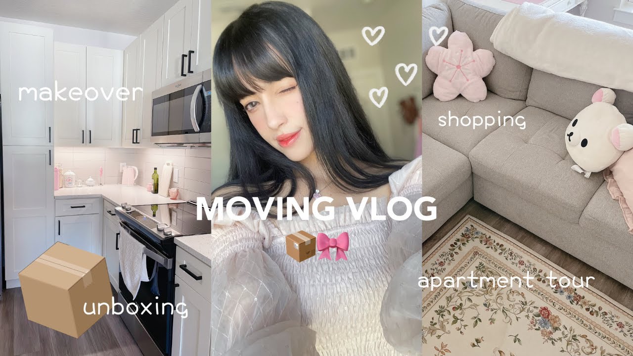 moving diaries ୨୧ unpacking, room makeover, shopping at daiso, empty apartment tour ep. 2