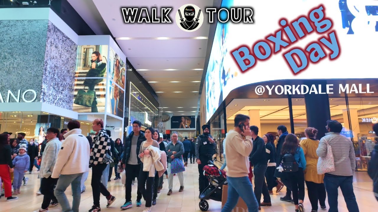 Yorkdale Mall Boxing Day 4K Walk Tour  ||  Toronto's Luxury Shopping Centre  ||  2023