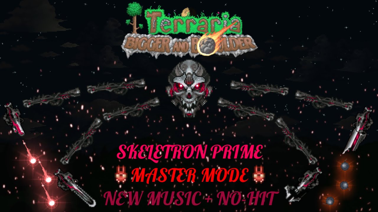 Master Mode Skeletron Prime (New Music + No Hit)