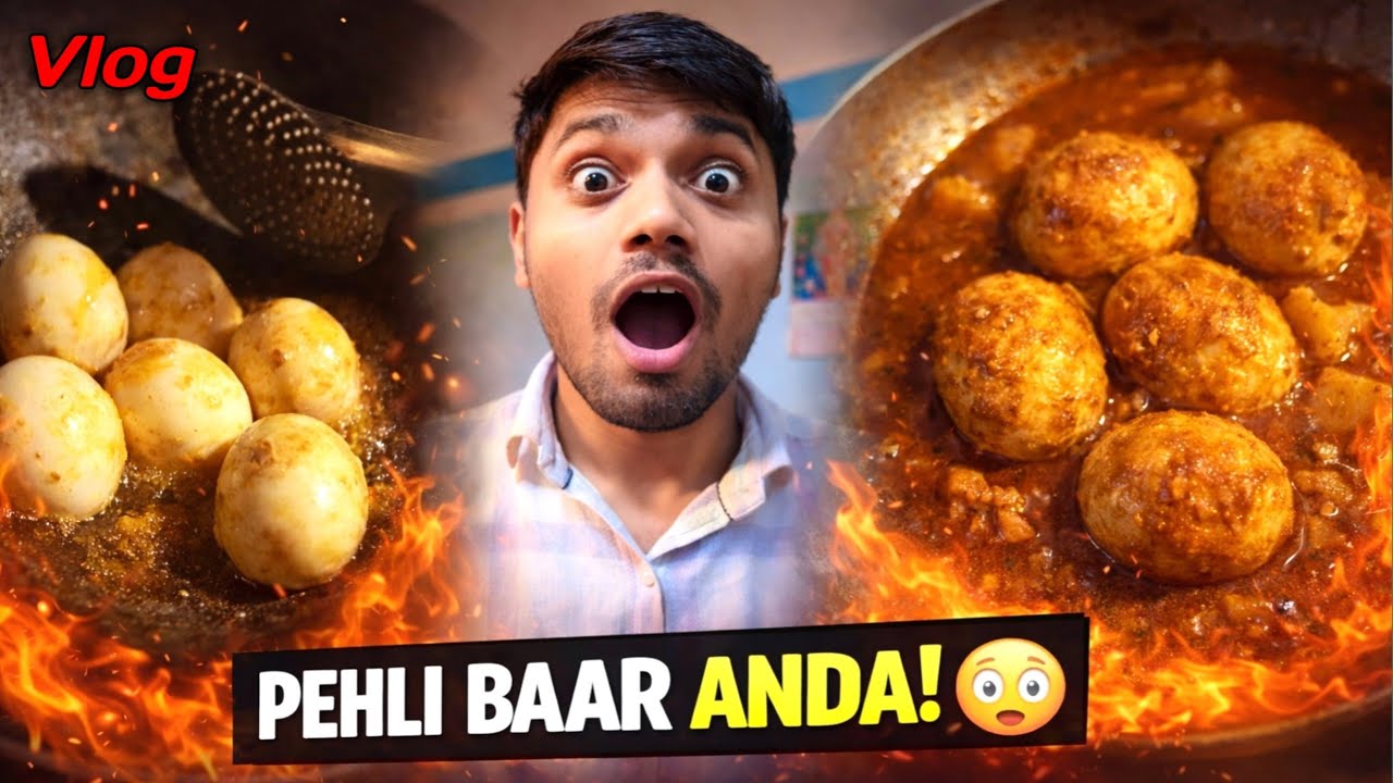 Ghar pe pahli baar anda Banya 😋