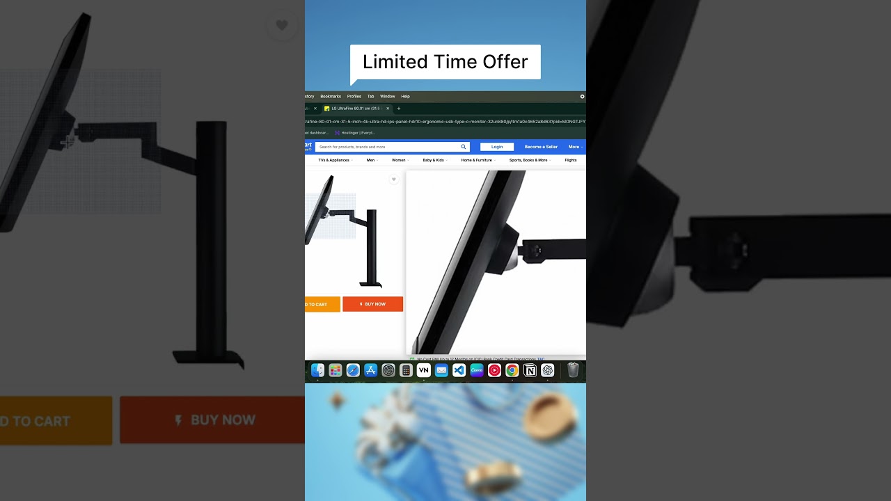 LG UltraFine 4K Monitor Deal at ₹21K on Flipkart – ₹2000 Instant Discount with Cards! 