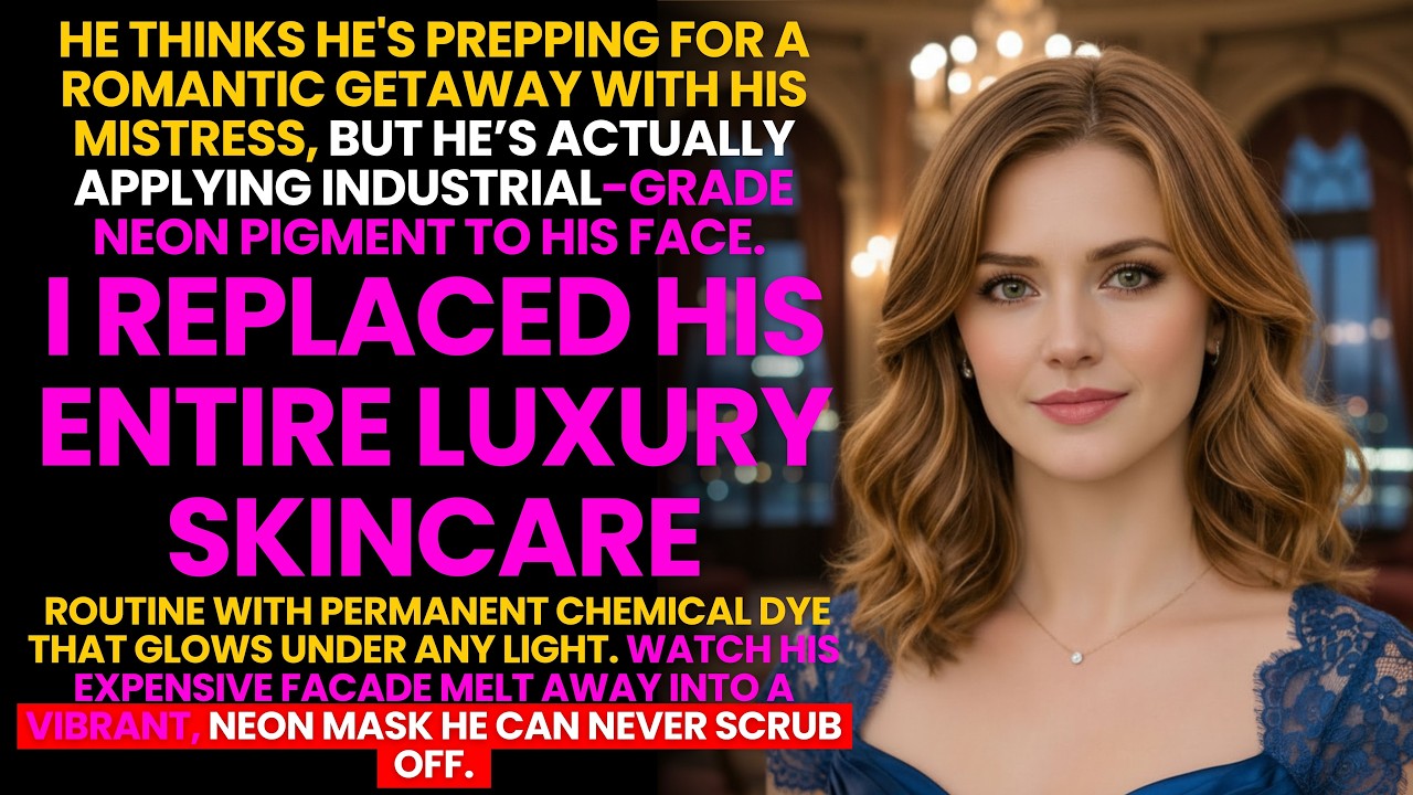 I Replaced My Cheating Husband's Luxury Skincare With Industrial Grade Permanent Neon Dye...