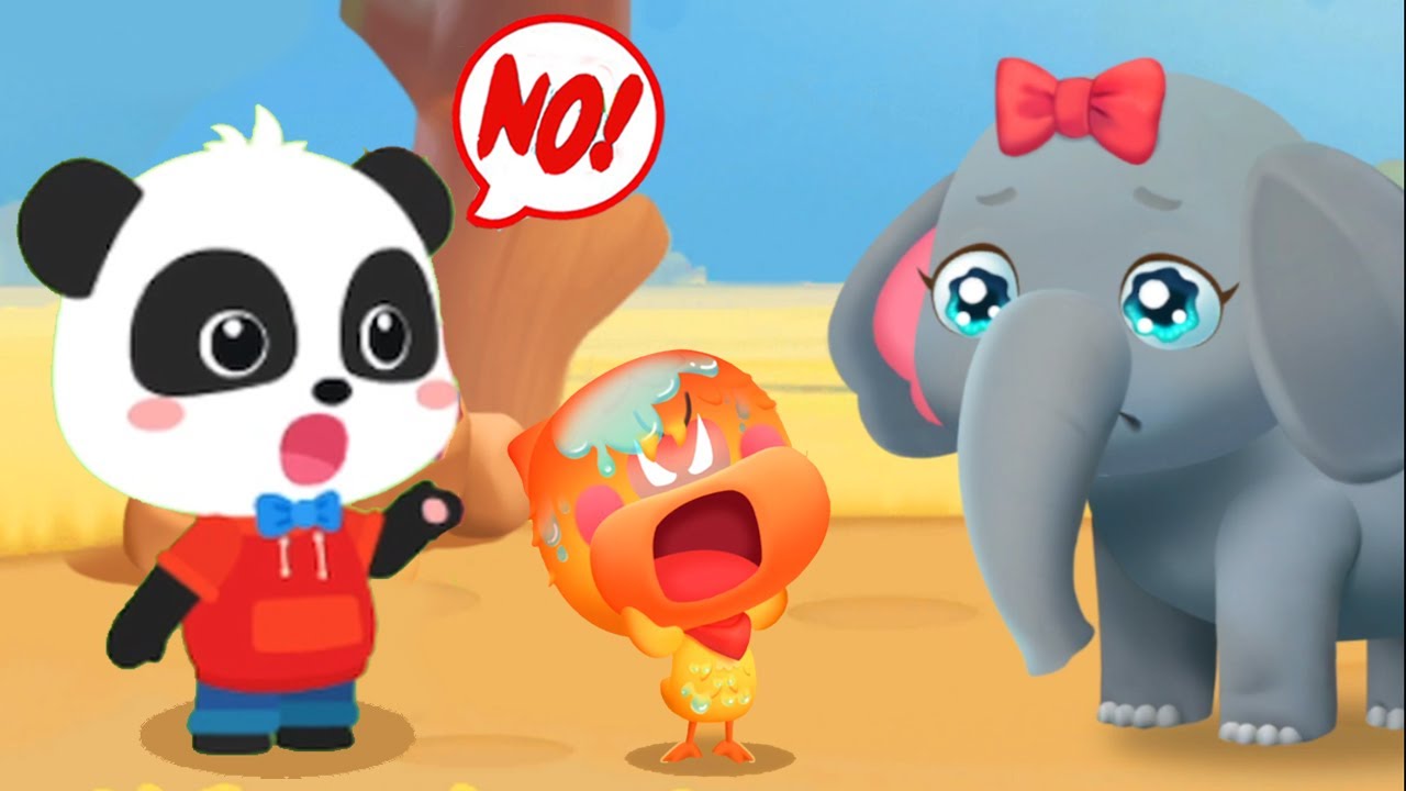 Kiki and Quacky's Adventures #40 - Why Do Elephants Have Long Trunks? Learn With Kiki - Babybus Game