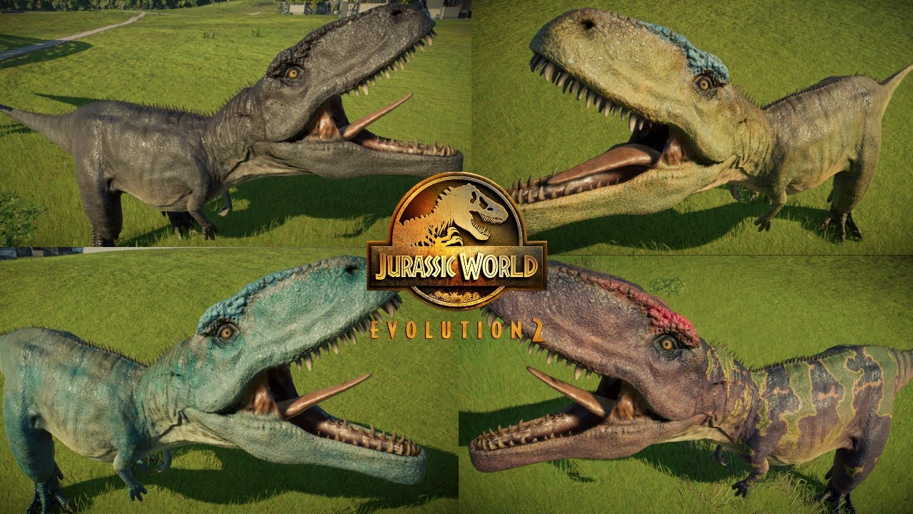 All Giganotosaurus skins - Jurassic world evolution 2