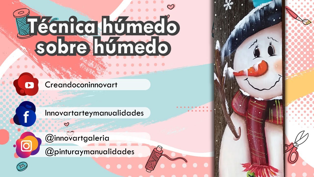 Navidad desde ya! técnica húmedo sobre húmedo