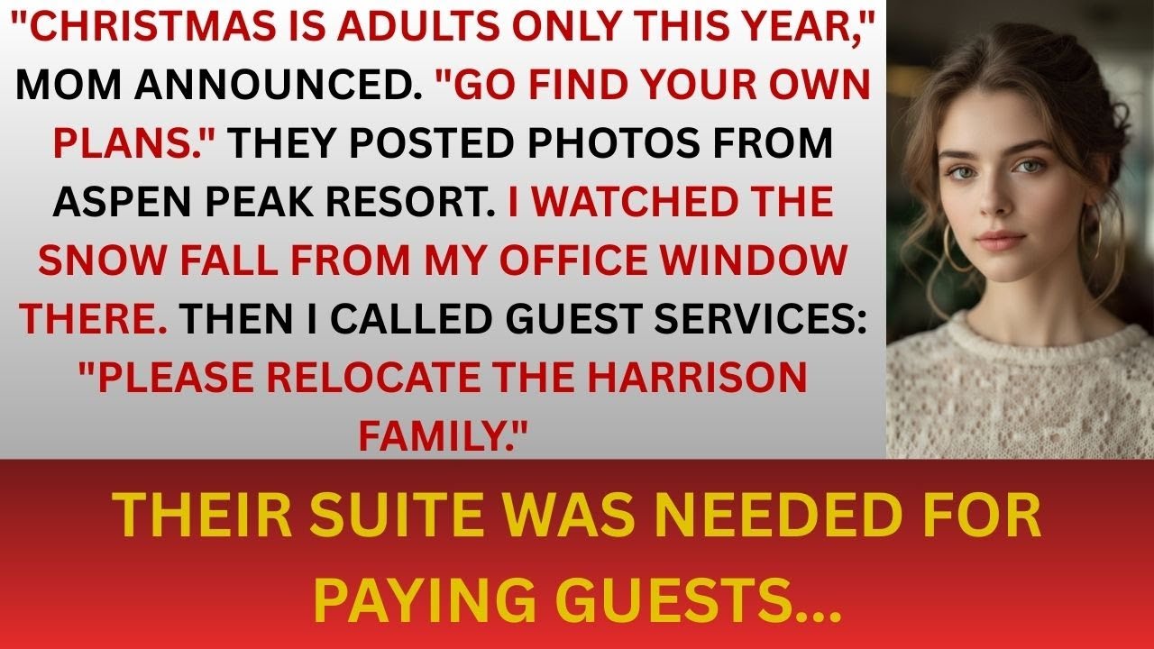 My Family Planned an Adults-Only Christmas — They Didn’t Know I Owned the Ski Resort