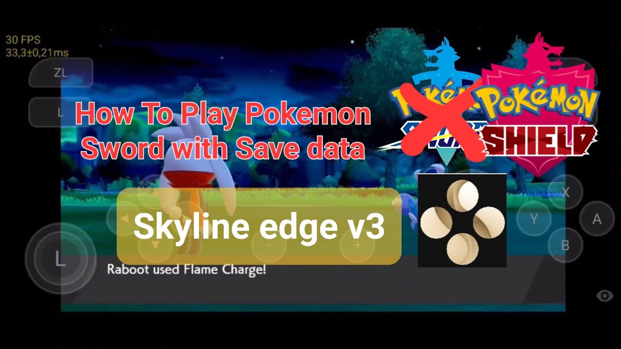 FINALLY!!!! Pokemon Shield with save data on Skyline edge V3 in Device Samsung S20FE