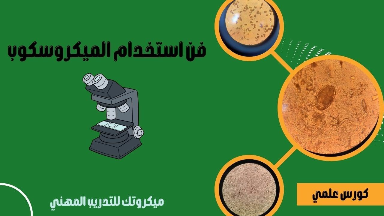 اجراء الفحص الميكرسكوبي بطريقة احترافيه طريقة استخدام الميكروسكوب