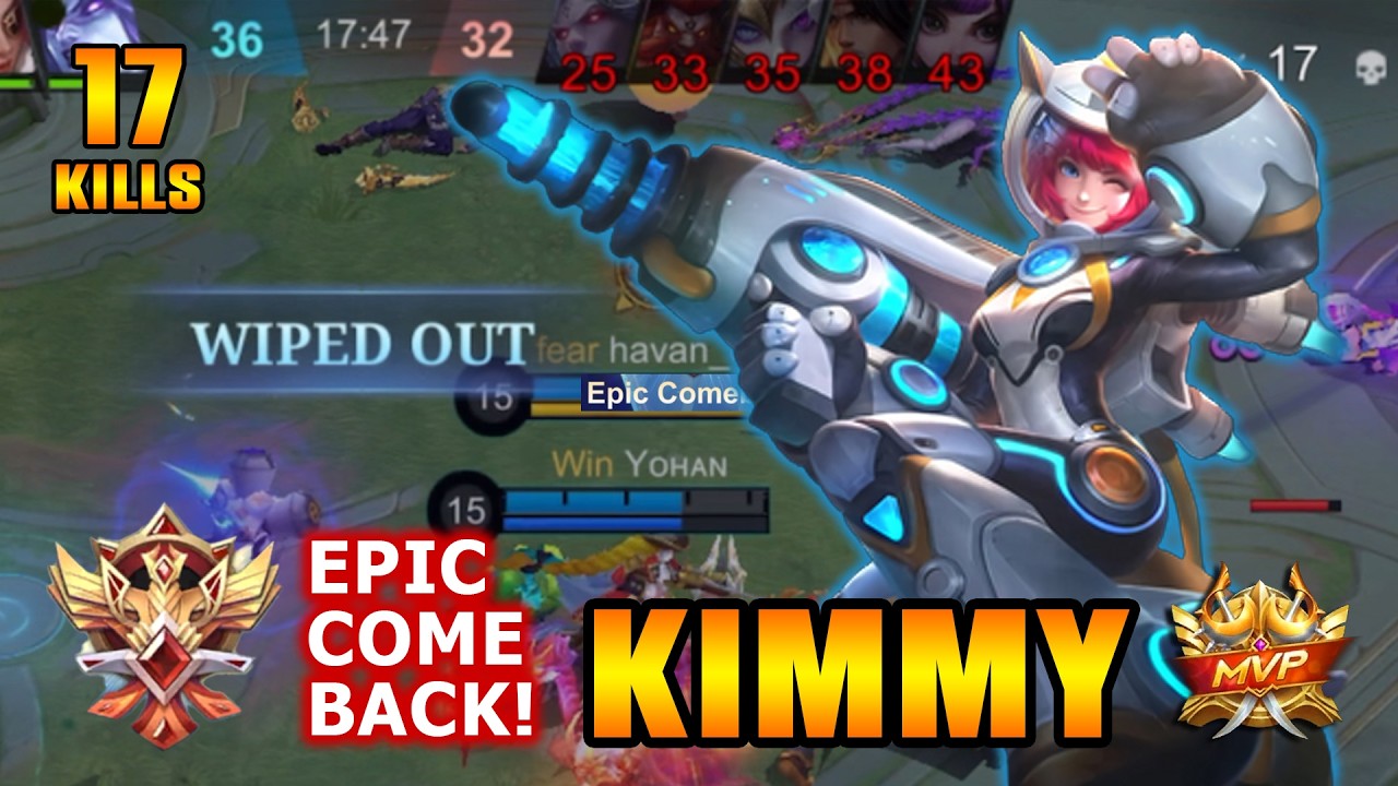 17 Kills + EPIC COMEBACK!! Astrocat Kimmy Midlane!! ~ MLBB